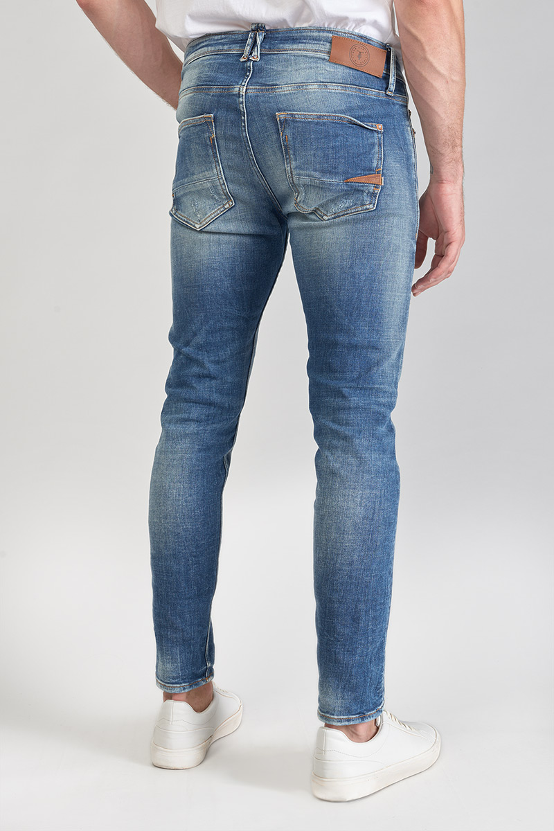 Jeans power skinny Mistral 7/8ème destroy bleu N°3