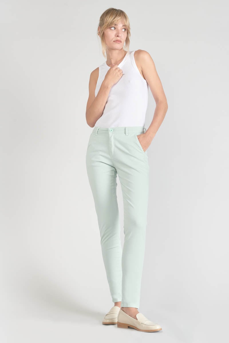 Pantalon chino Dyli3 vert d'eau