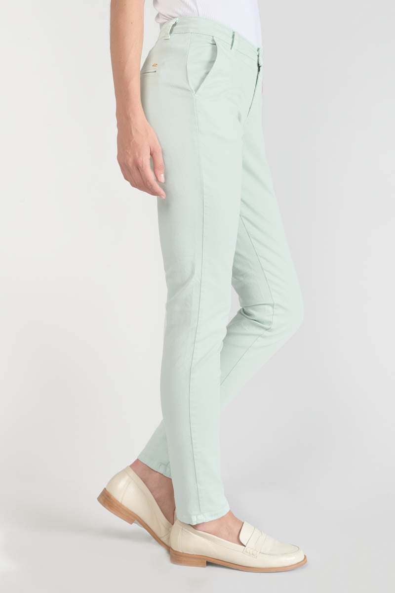 Pantalon chino Dyli3 vert d'eau