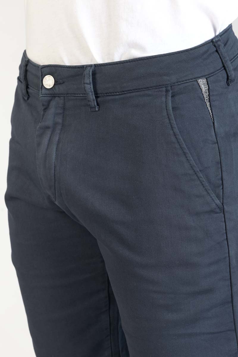 Midnight blue Jogg Swoop chino Bermuda shorts