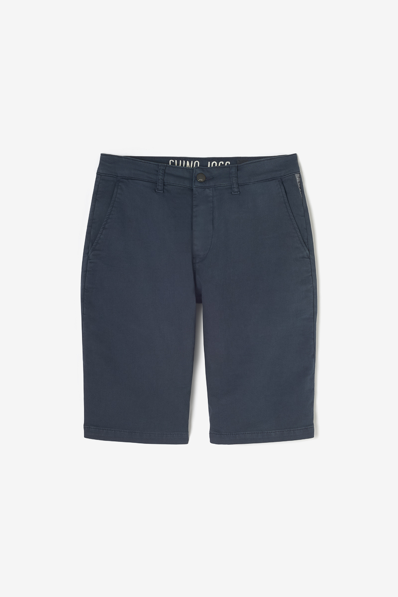 Midnight blue Jogg Swoop chino Bermuda shorts