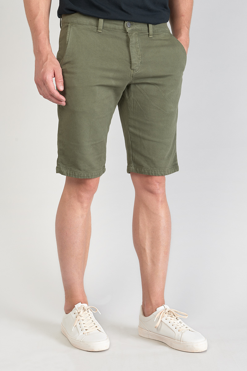 Khaki Jogg Swoop chino Bermuda shorts
