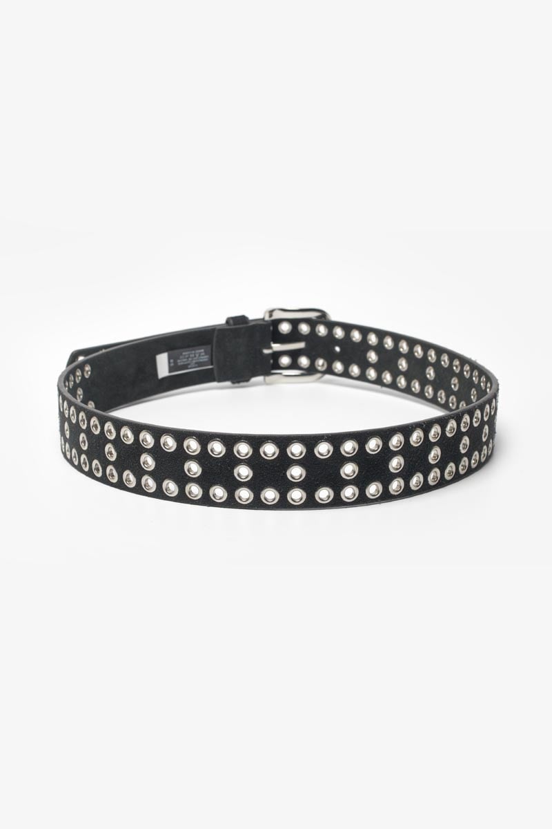 Ceinture Lucia en cuir velours noir