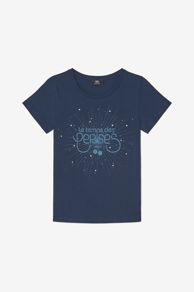 Printed midnight blue Fabulo t-shirt