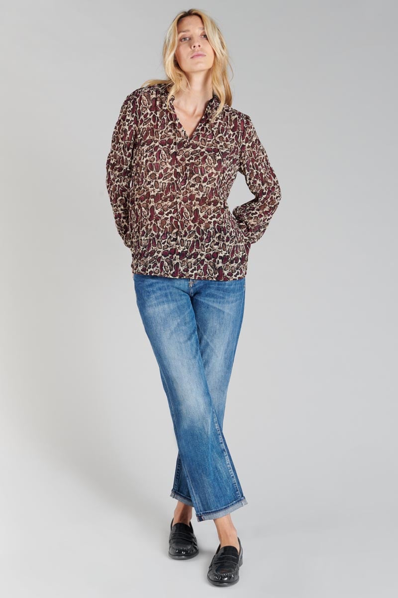 Snakeskin print Janek blouse