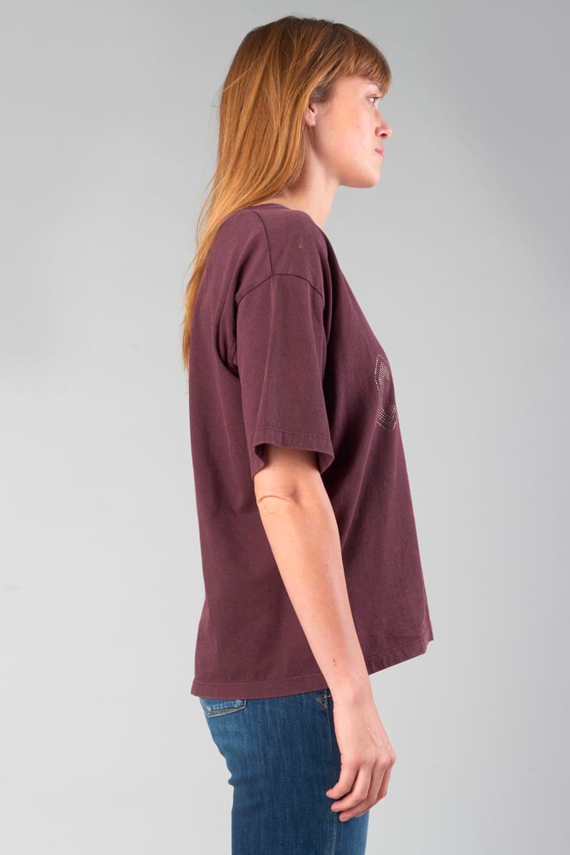 Burgundy Kara t-shirt