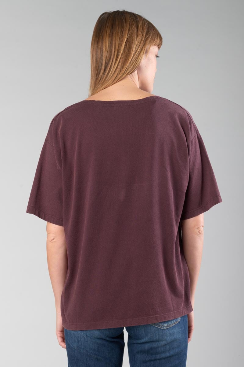 Burgundy Kara t-shirt
