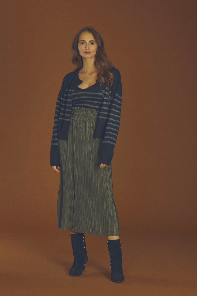 Khaki Karoli long skirt