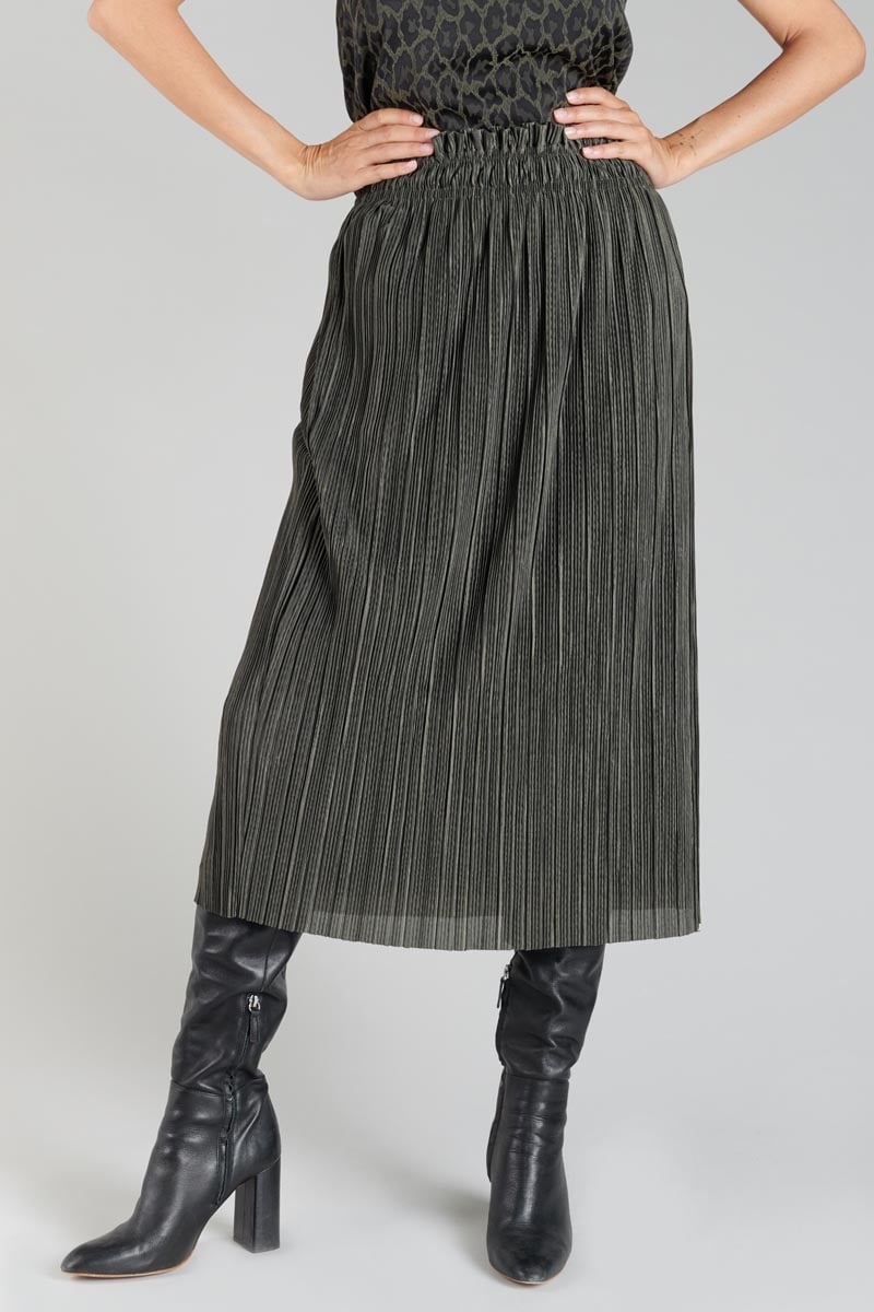 Khaki Karoli long skirt