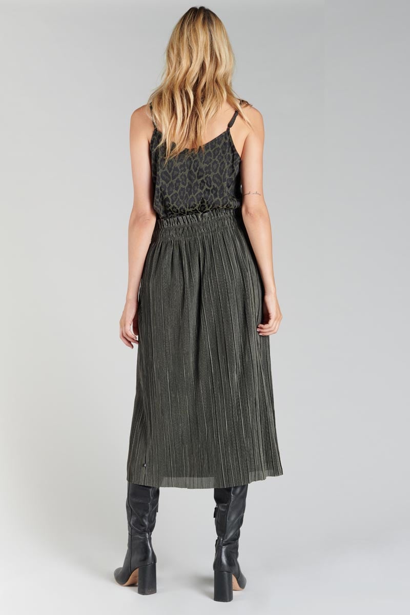 Khaki Karoli long skirt