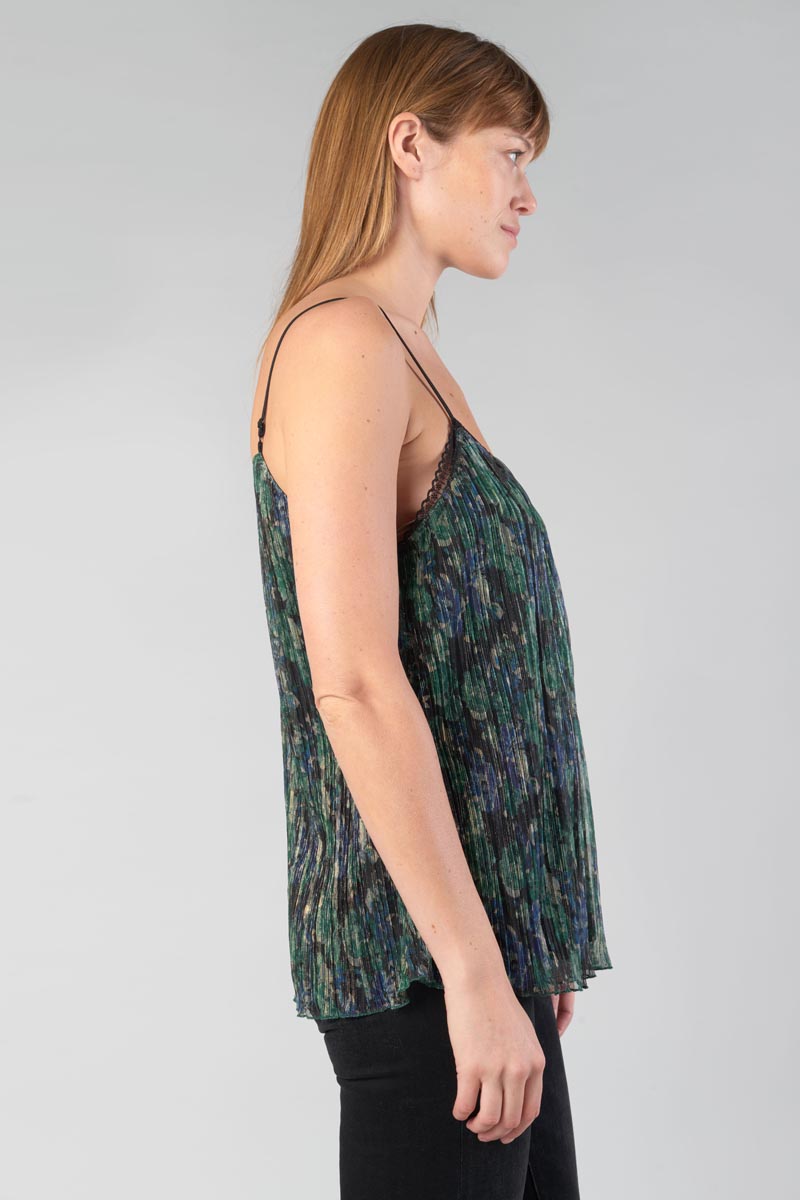 Pine green iridescent Kyla camisole