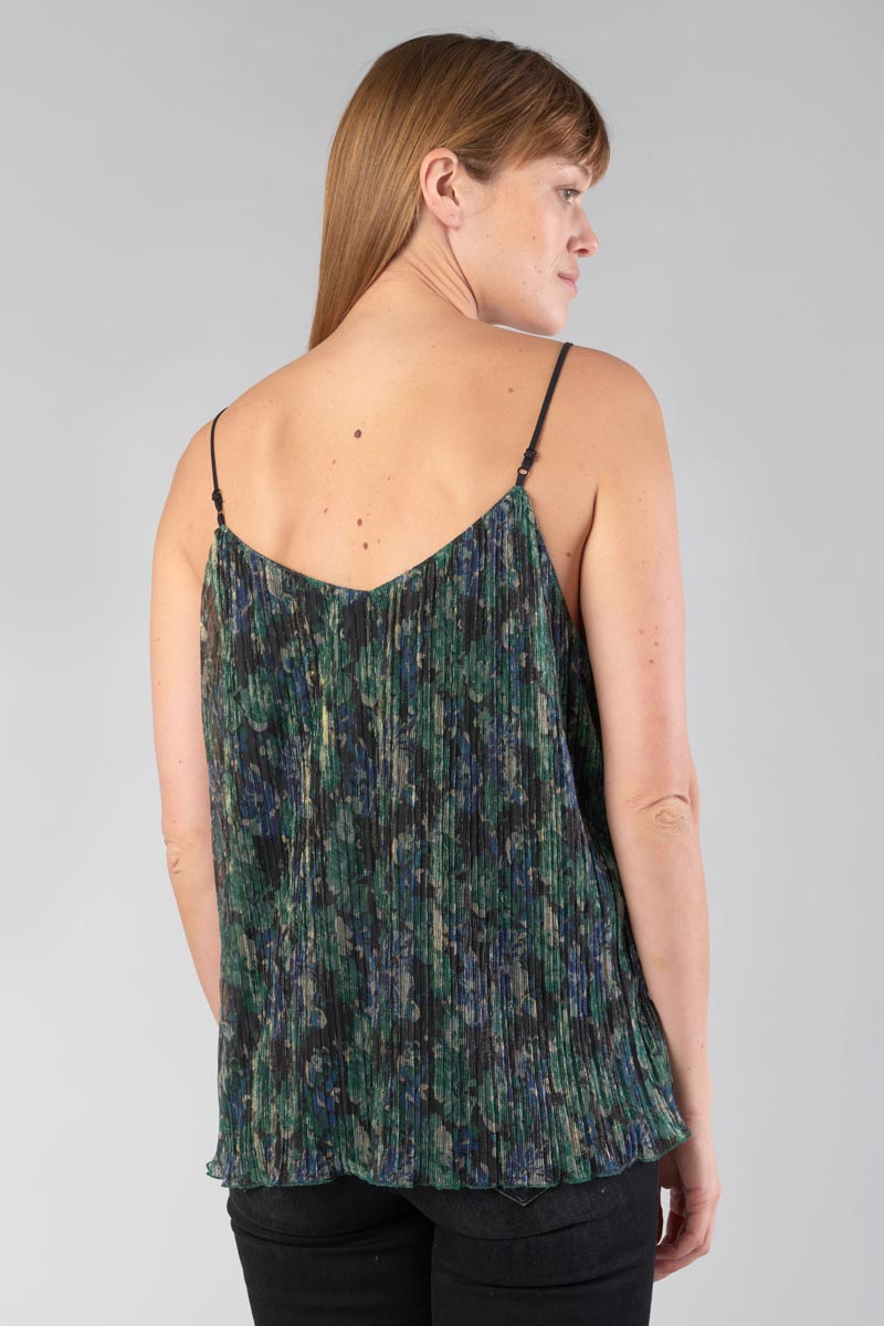 Pine green iridescent Kyla camisole