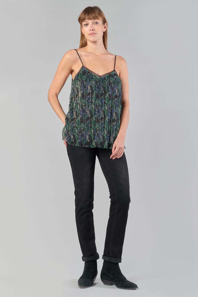 Pine green iridescent Kyla camisole
