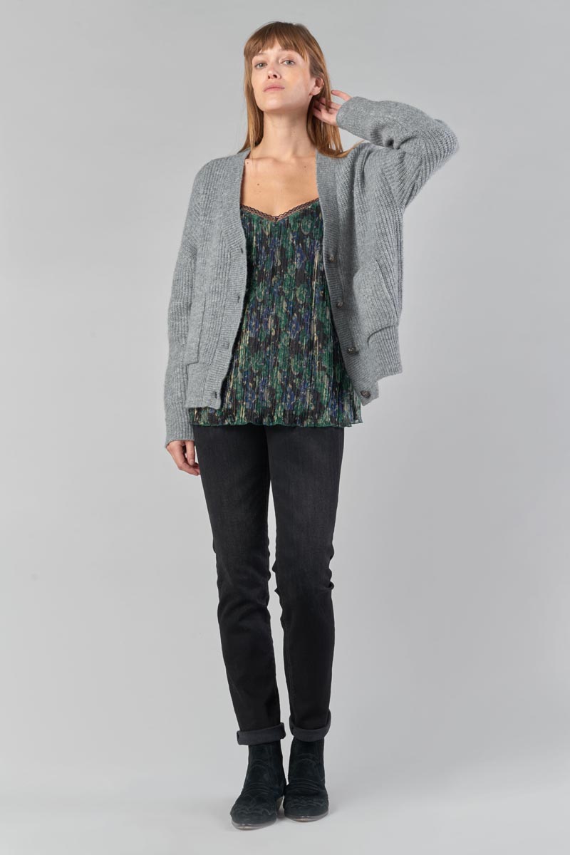 Pine green iridescent Kyla camisole