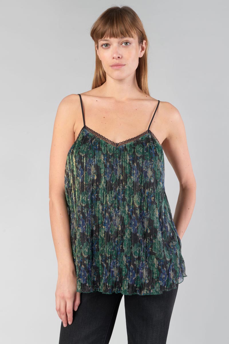 Pine green iridescent Kyla camisole