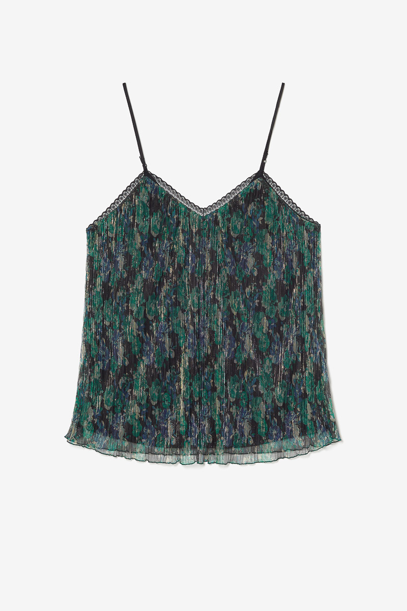 Pine green iridescent Kyla camisole