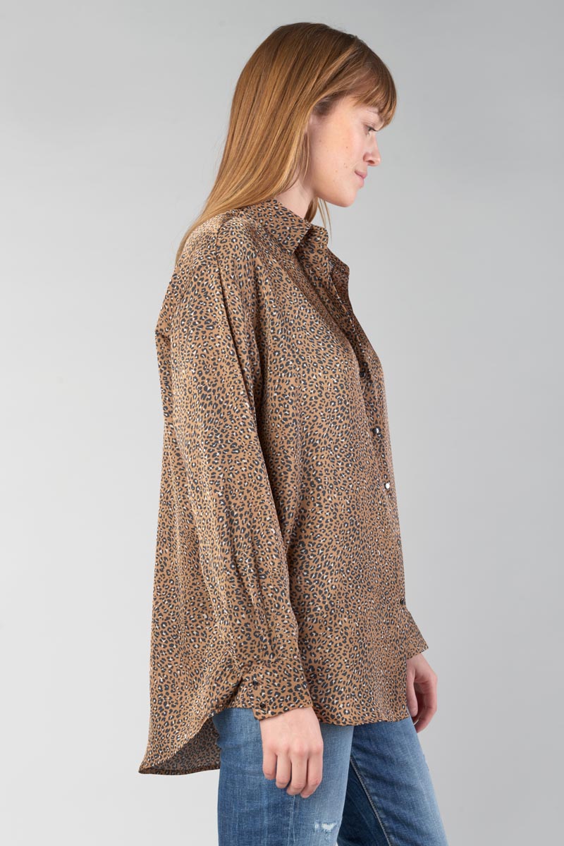 Latte leopard print Liris shirt