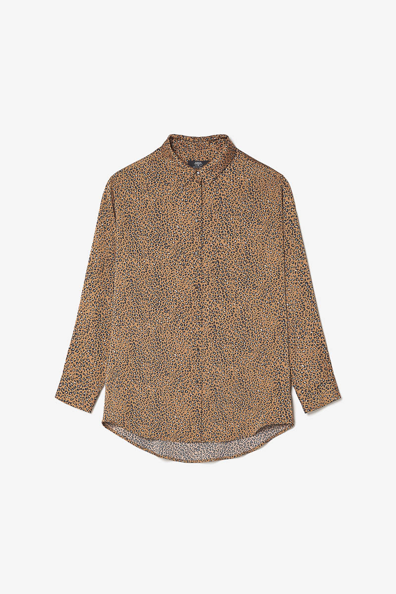 Latte leopard print Liris shirt