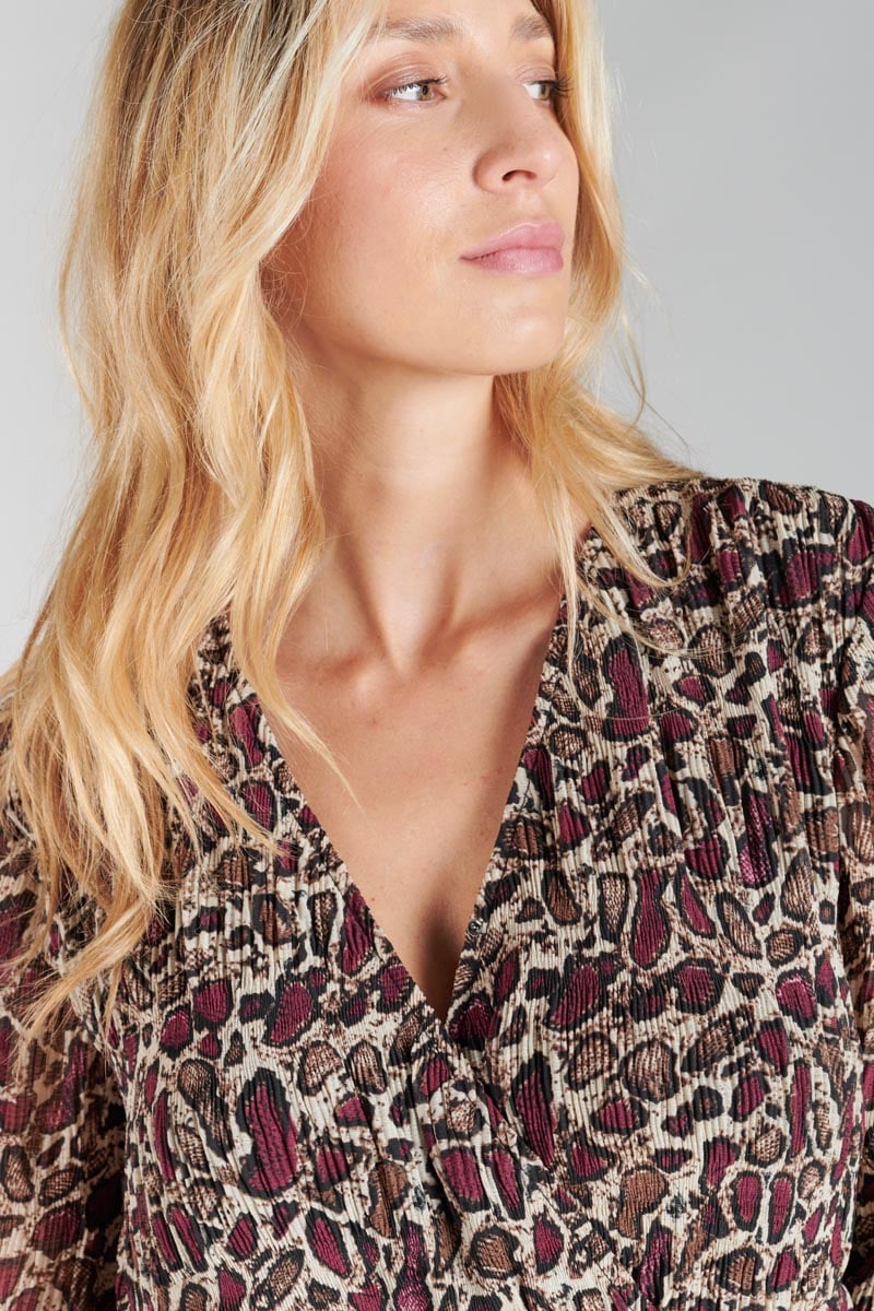 Snakeskin print Mihabel dress