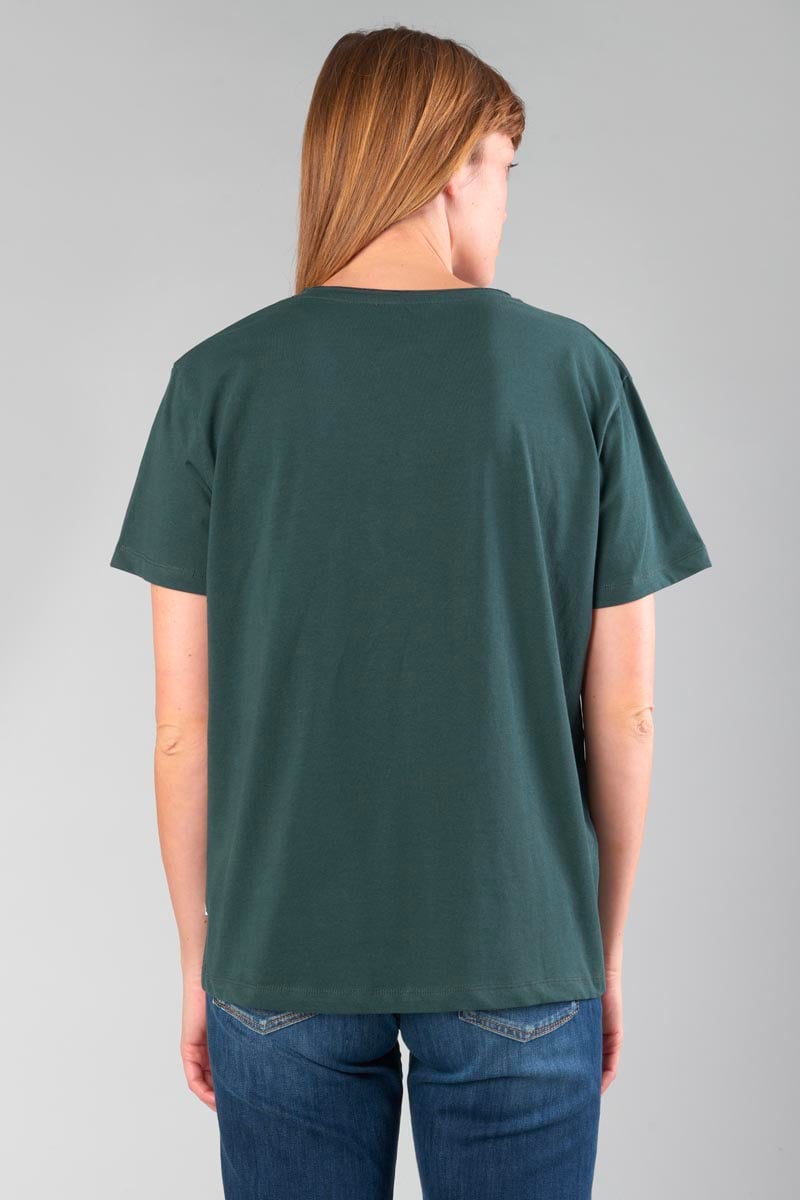 Printed bottle green Sink t-shirt
