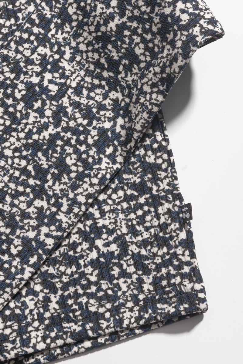 Midnight blue and white floral Alvagi cardigan