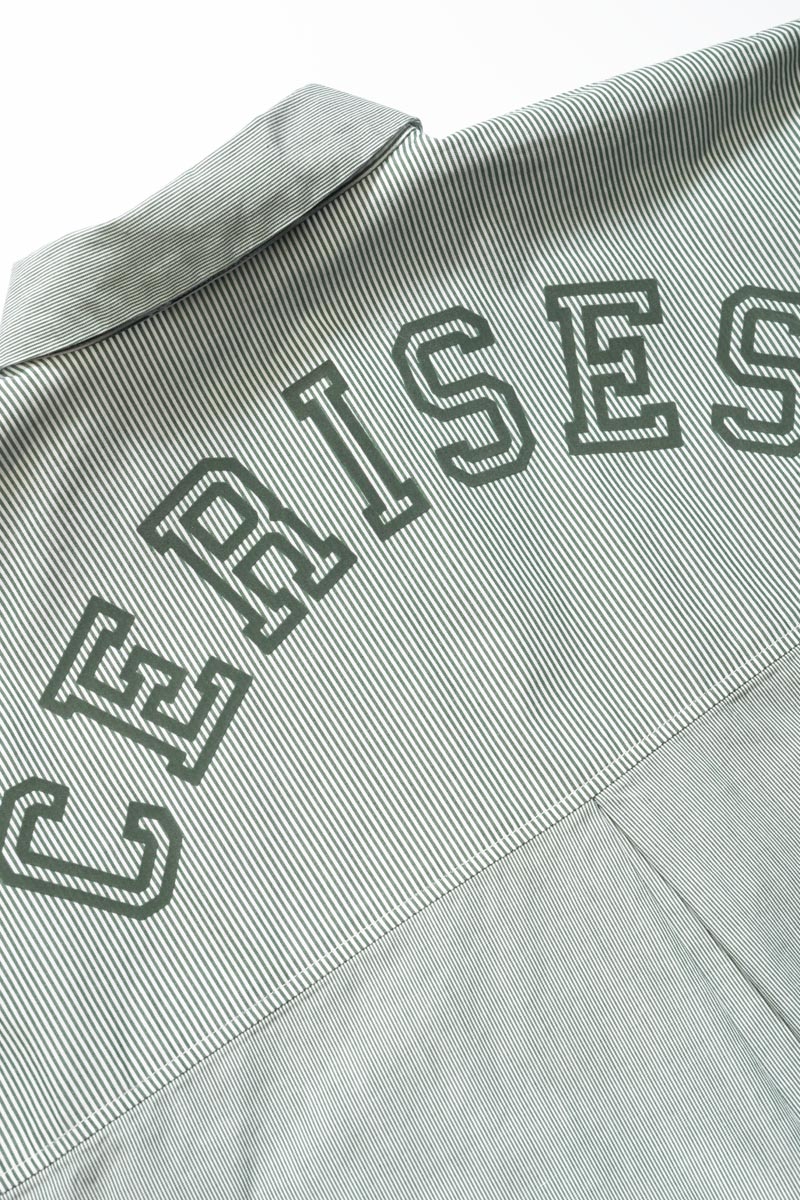 Green striped Ginagi oversized shirt