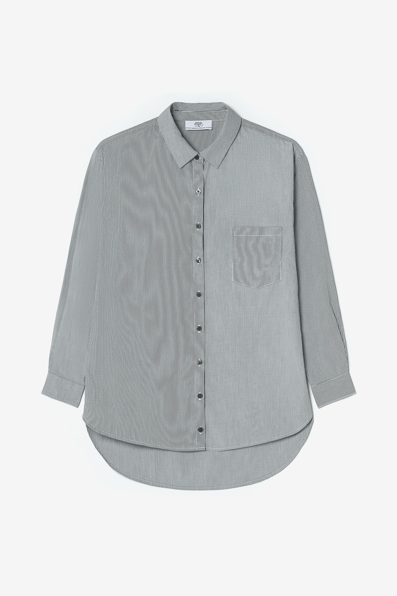 Green striped Ginagi oversized shirt