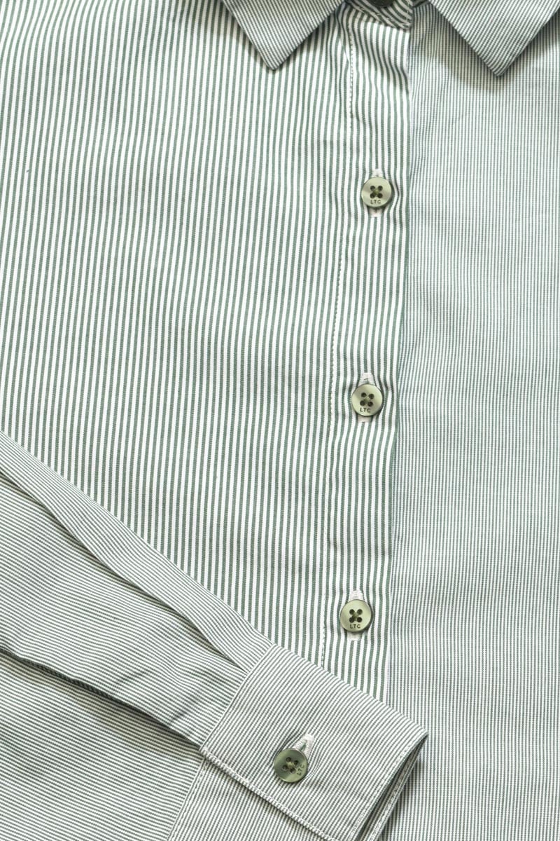 Green striped Ginagi oversized shirt