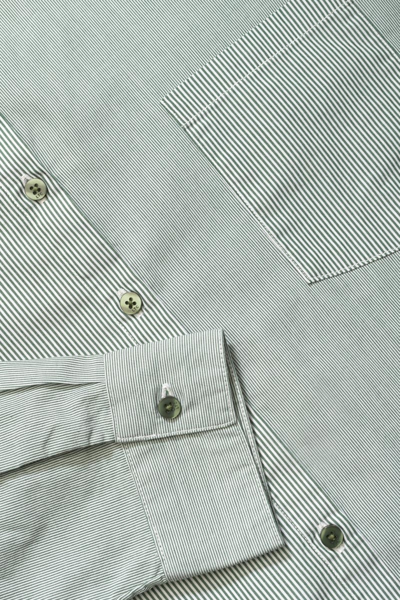 Green striped Ginagi oversized shirt