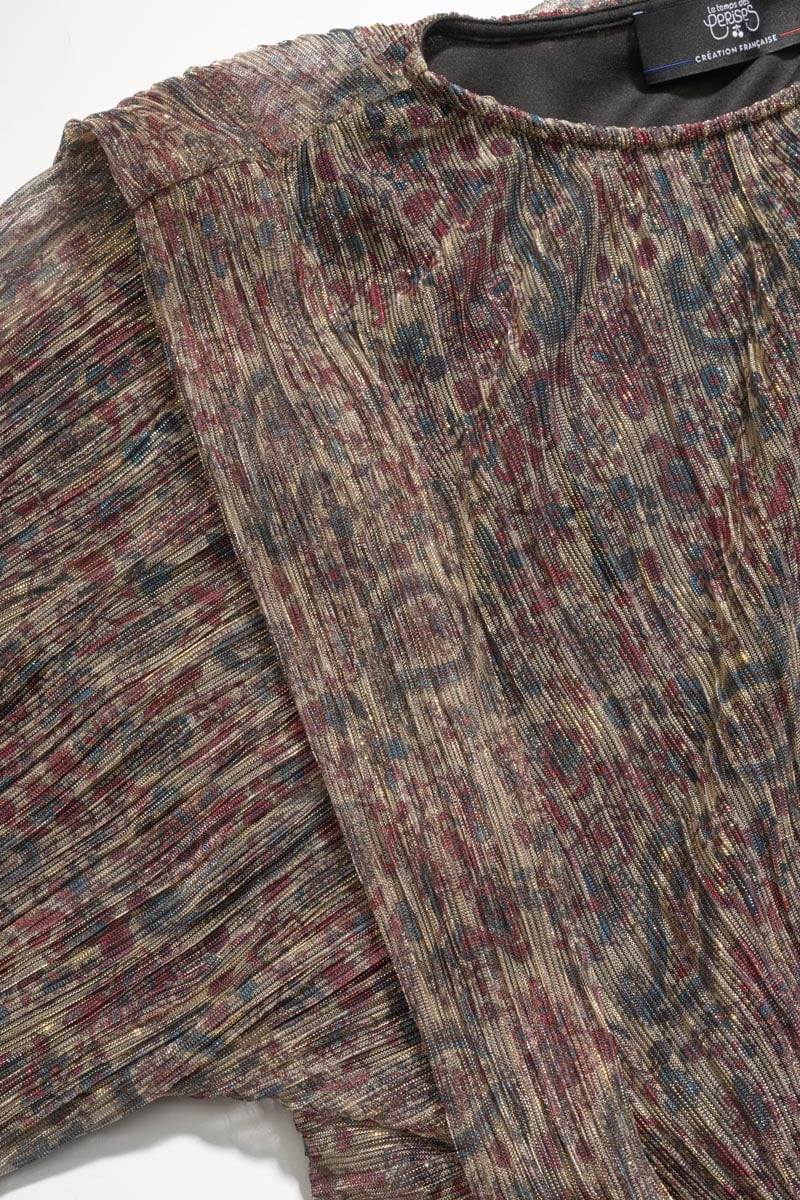 Iridescent paisley print Kiannagi blouse