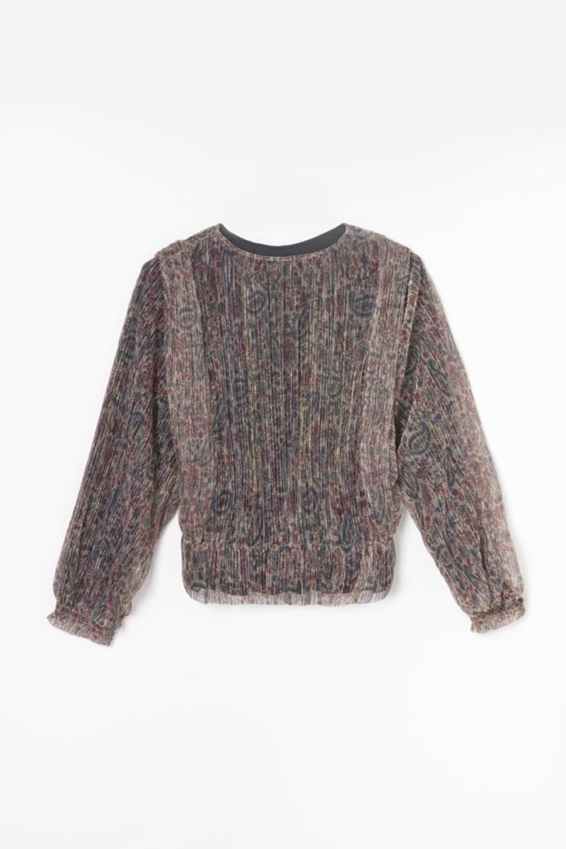 Iridescent paisley print Kiannagi blouse