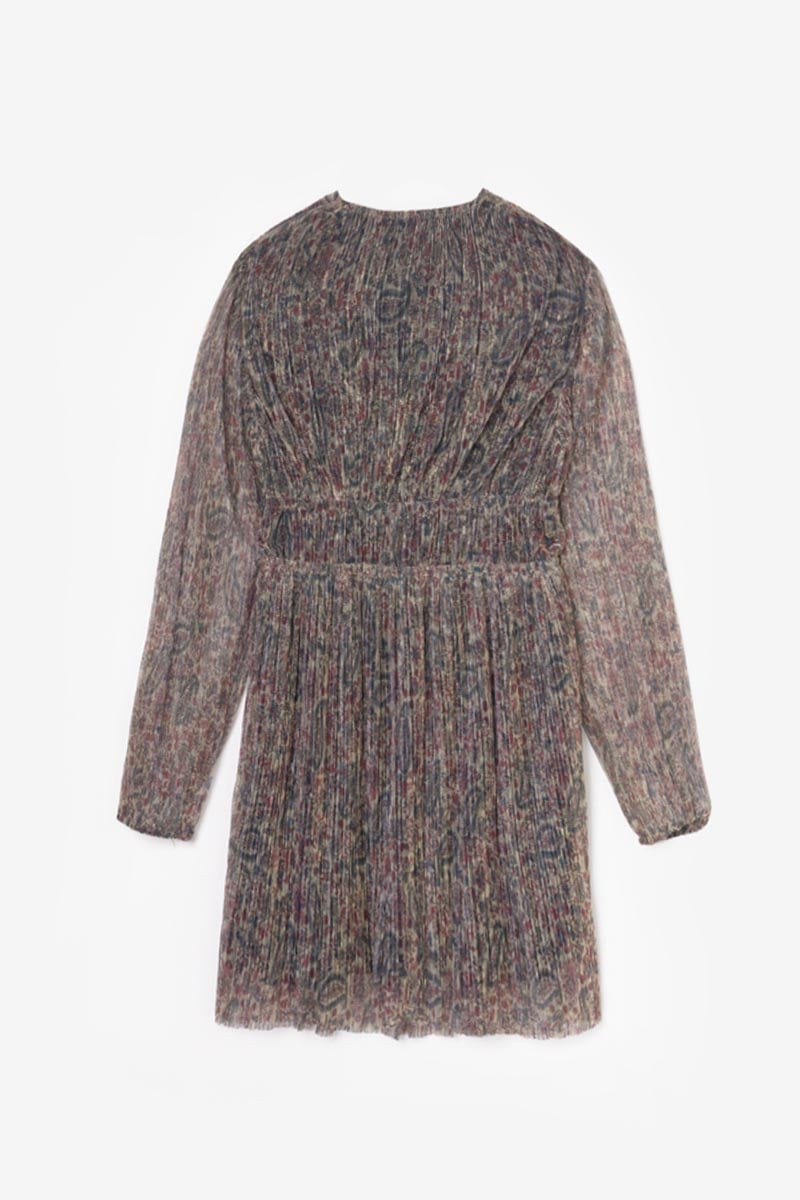 Iridescent paisley print Kodigi dress