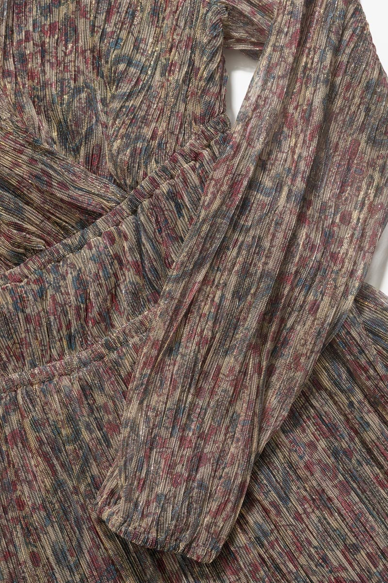 Iridescent paisley print Kodigi dress