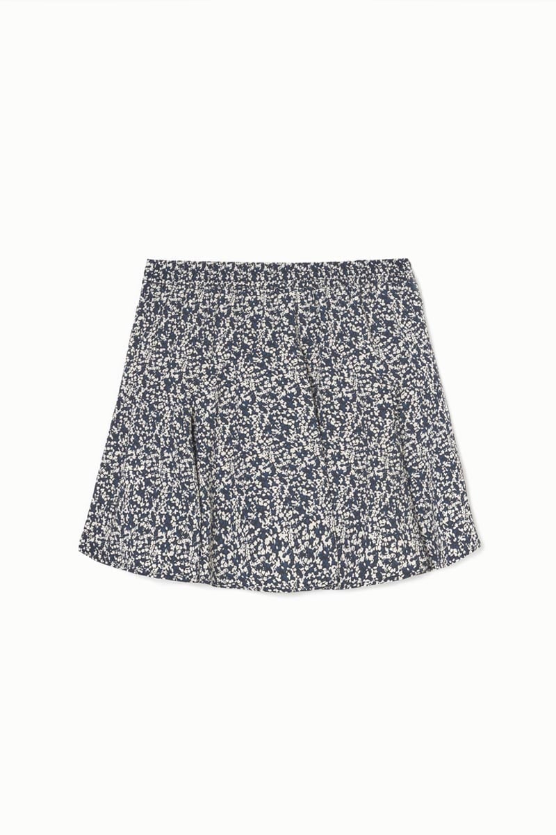 Midnight blue and white floral Onourisgi skort