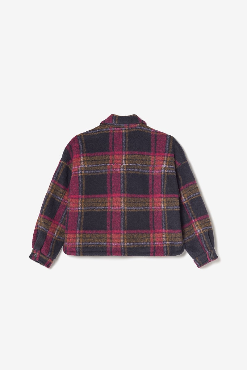 Midnight blue and pink check Osirisgi jacket