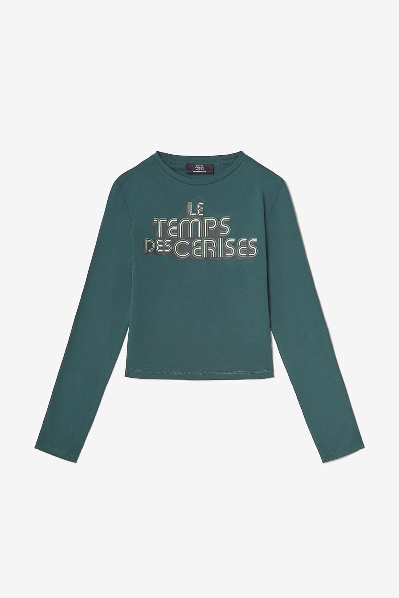 Bottle green Willergi crop top