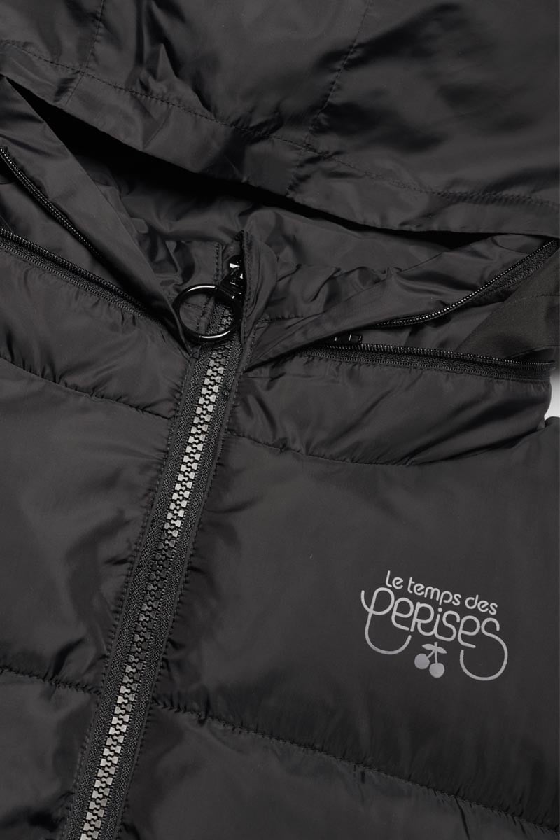 Wynagi black sleeveless down jacket