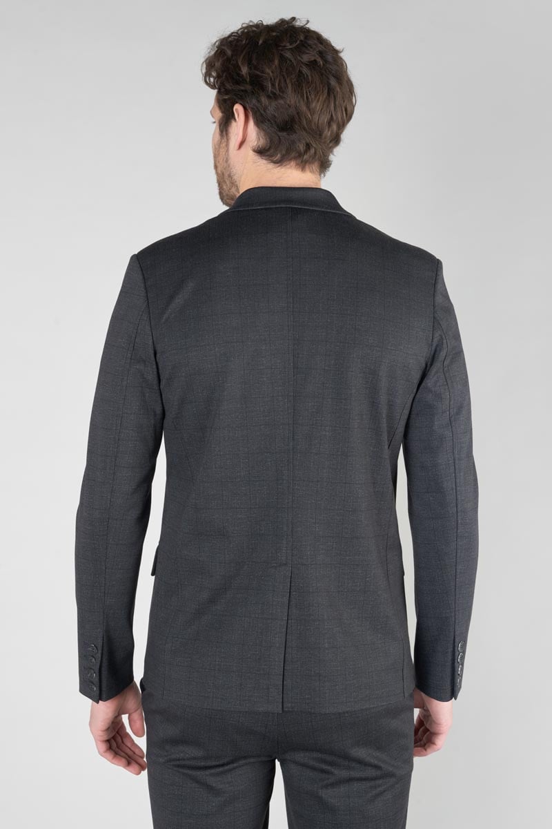 Dark grey checked Natice suit jacket