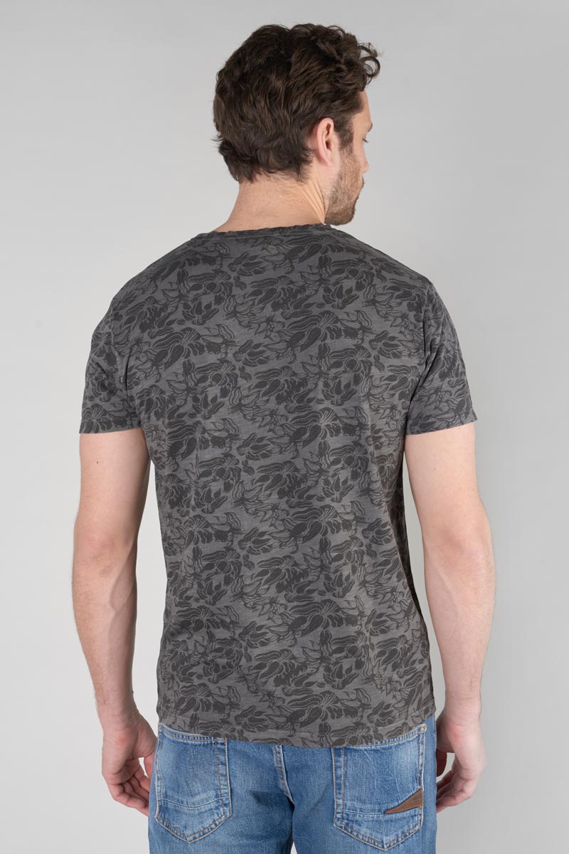 Grey and black patterned Presal t-shirt