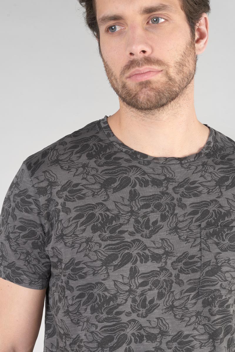 Grey and black patterned Presal t-shirt