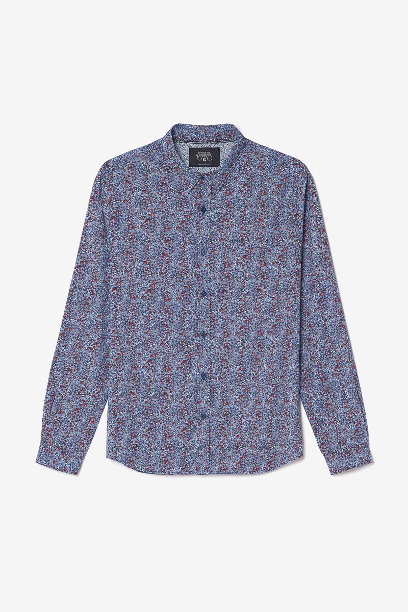 Chemise Retil bleu marine à motif