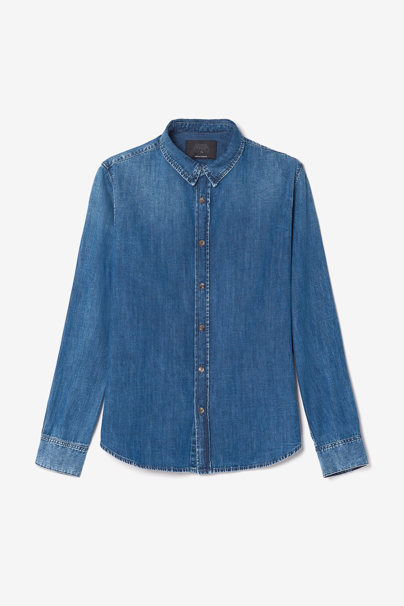 Chemise Valmy en jeans bleu délavé