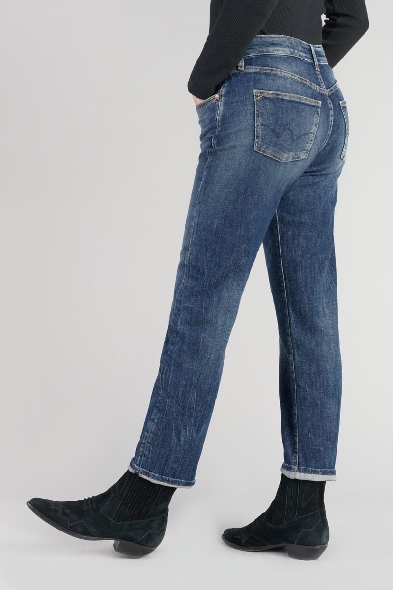 Jeans 400/17 mom Bambino taille haute 7/8ème destroy bleu N°2