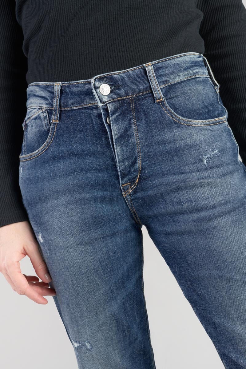 Jeans 400/17 mom Bambino taille haute 7/8ème destroy bleu N°2