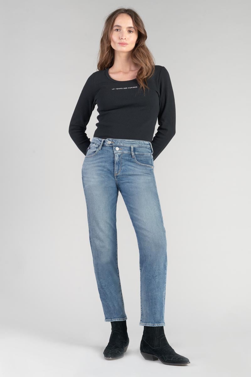Jeans 400/17 mom Salma high waist 7/8th blue N°4