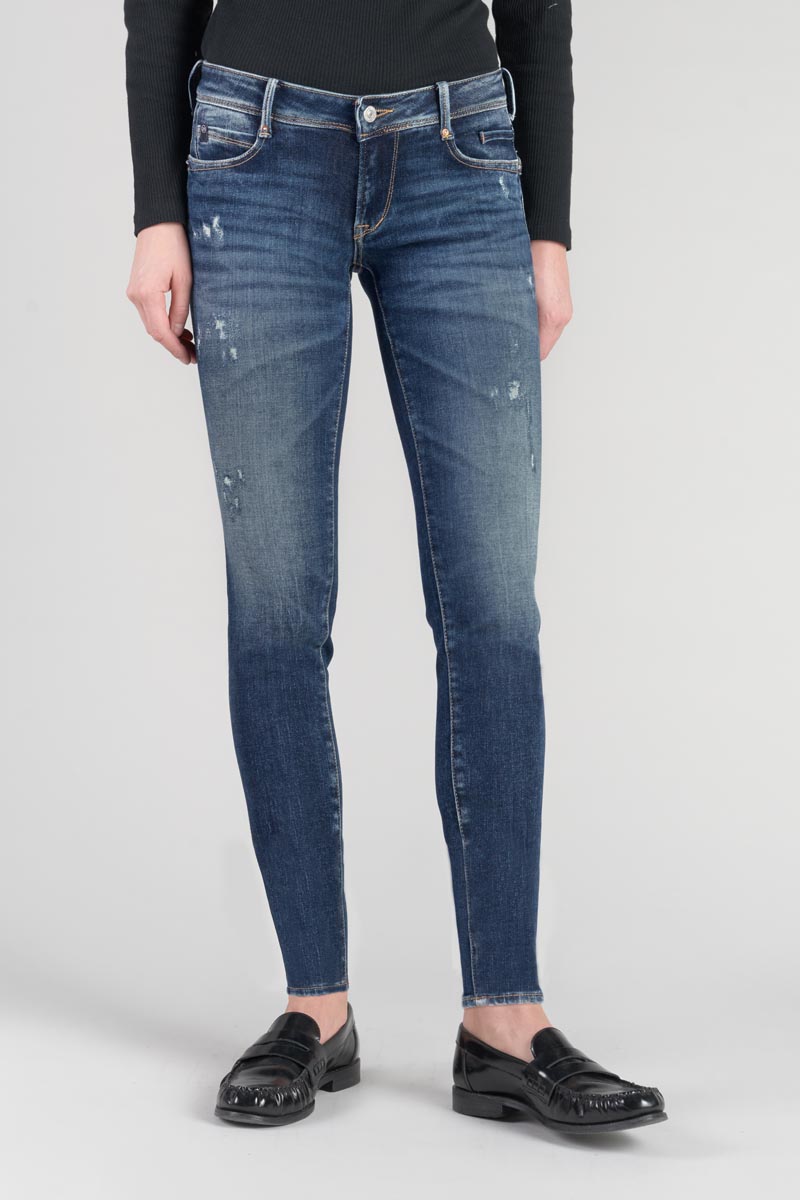 Jeans pulp slim Lilas 7/8th destroy blue N°2