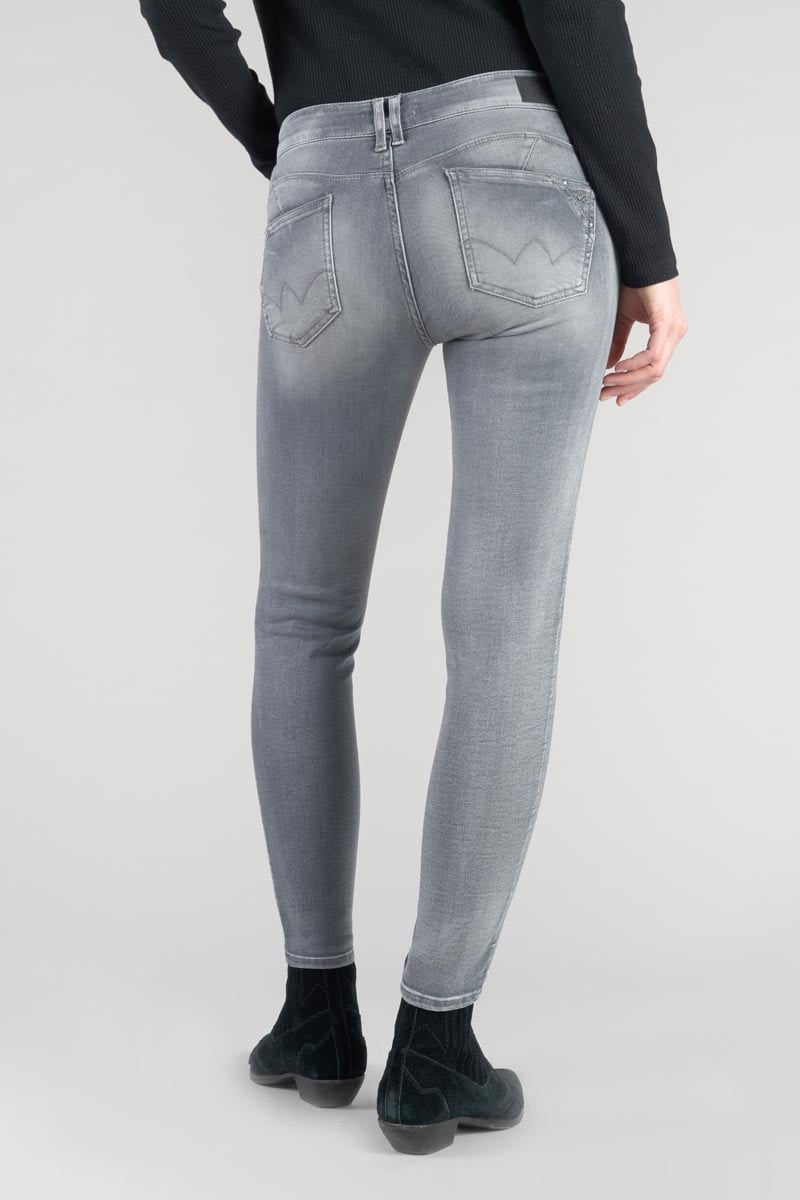 Jeans pulp slim Roche taille haute 7/8ème gris N°2