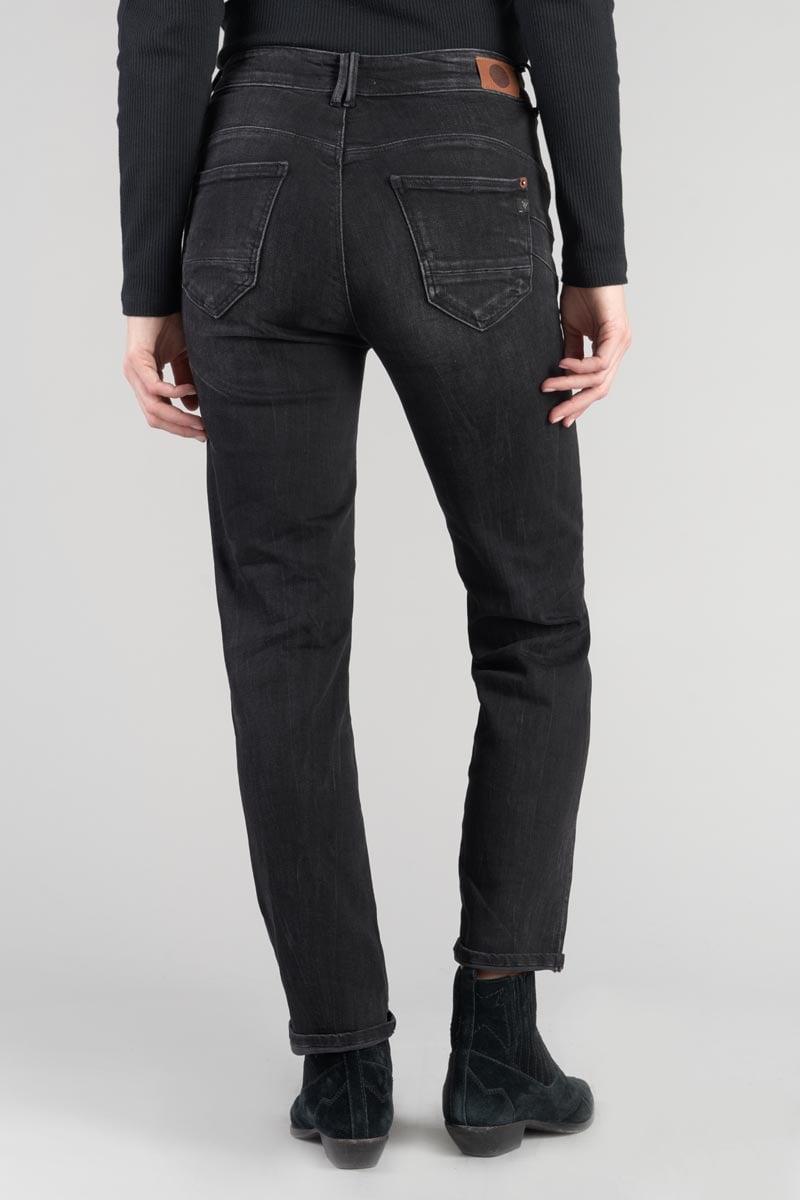 Jeans pulp regular Zep high waist 7/8th destroy black N°1