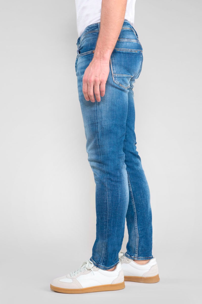 Jeans 600/17 adjusted Basic destroy bleu N°3