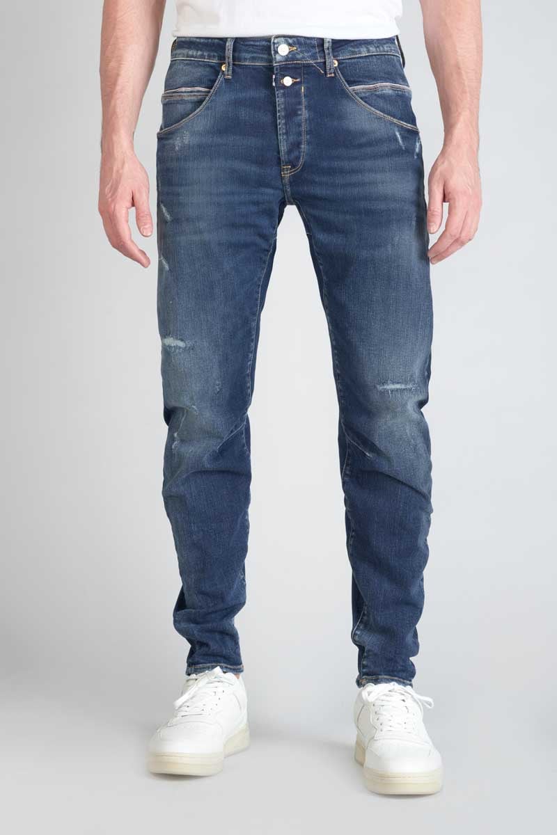 Jeans 900/03 tapered twisted Auteuil destroy blue N°3